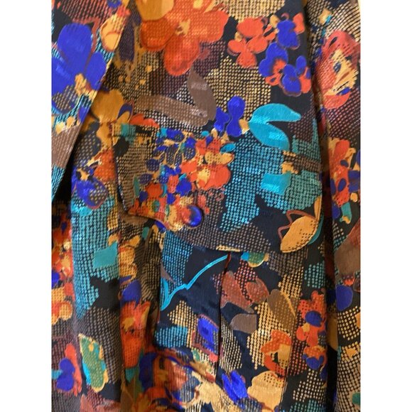 Vintage Top Jacket Blouse by Cali a Division of Carry Back Ltd Size 18W Floral - Picture 6 of 11